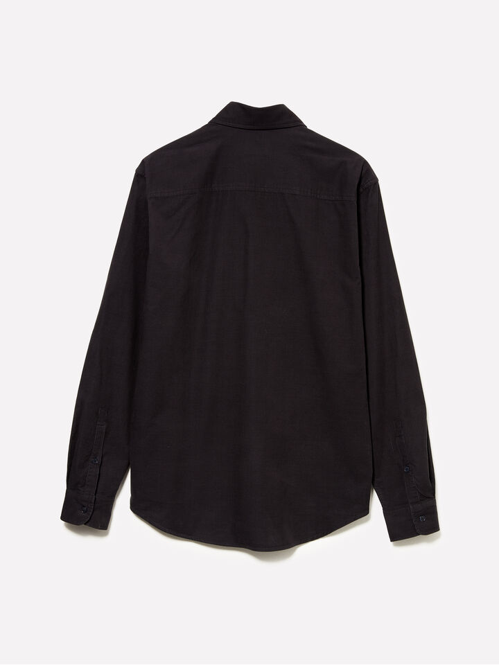 Chemise en velours côtelé gris foncé - chemises regular pour homme - Gris Foncé | Sisley image number 5